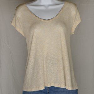 Ribbed short sleeve top